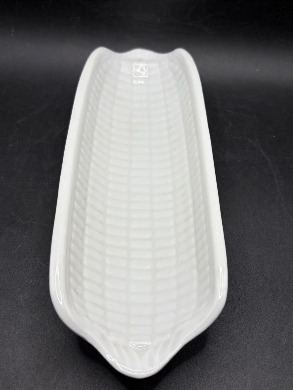 Dansk Portugal Vintage Corn on the Cob White Ceramic Serving Plate Dish Catchall